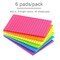 Lined Sticky Notes 4X6 in Bright Ruled Post Stickies Colorful Super Sticking Power Memo Pads Its Strong Adhesive, 6 Pads/Pack, 45 Sheets/pad